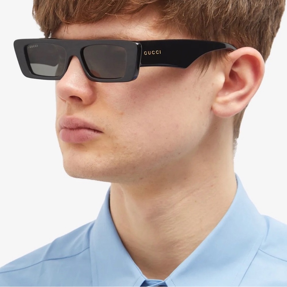 NEW GUCCI UNISEX BLACK SUNGLASSES GUCCI GG1331S 002 - Picture 6 of 13